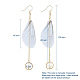 Glass Pearl Dangle Earrings EJEW-JE03992-M-4