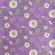 Feuilles de tissu en cuir pvc imprimé fleur de marguerite DIY-WH0158-61B-11-2