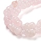 Natürlichen Rosenquarz Perlen Stränge G-C039-A11-4
