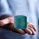 Caja de anillo de pareja de plástico con cubierta de terciopelo VBOX-WH0005-05B-7