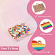 Kit de búsqueda de joyería de orgullo de color de arco iris de diy DIY-TA0004-73-4