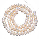 Fili di perle di perle d'acqua dolce coltivate naturali PEAR-N013-05C-2