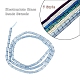 7 Strands 7 Style Electroplate Glass Beads Strands EGLA-YW0001-24-3