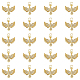 Dicosmetic 20 pcs strass oiseau breloques laiton cubique zircone pendentifs plaqué or 18 carats oiseau breloques petit animal pendentifs avec anneau de saut pour collier bracelet fabrication de bijoux KK-DC0001-67-1