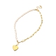 Ожерелье с подвеской в виде сердца для девушек и женщин NJEW-JN03681-2