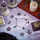 Chgcraft 20 pièces 5style arc-en-ciel couleur breloques sorcière araignée pendentifs en alliage plaqué pendentifs pour la fabrication de bijoux accessoires de bricolage FIND-CA0005-72-4