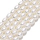 Hebras de perlas de agua dulce cultivadas naturales PEAR-J006-17E-01-1