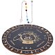 CREATCABIN 1Pc Flat Round Wooden Pendulum Board FIND-CN0001-19-1