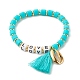 Love Beads Stretch Bracelets Set BJEW-JB07213-04-2