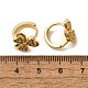 Серьги-кольца из латуни с клевером EJEW-S256-05G-5