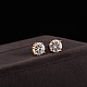 Real 18K Gold Plated Adorable Design Brass Cubic Zirconia Stud Earrings EJEW-EE0001-171B-2