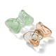 35 pz di perle di vetro dipinte a spruzzo trasparente GLAA-YW0001-64-3