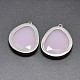 Teardrop Faceted Glass Earring Pendants GLAA-P006-01l-2