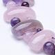 Améthyste naturelle & rose colliers de perles de quartz NJEW-G920-01-3