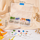 Sunnyclue diy millefiori kit de fabrication de boucles d'oreilles en perles de verre DIY-SC0018-55-7