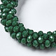 Faceted Opaque Glass Beads Stretch Bracelets BJEW-S144-002E-02-3