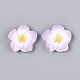 Кабошоны из непрозрачной смолы в виде цветка плюмерии CRES-T025-30E-02-2