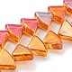 Brins de perles de verre transparentes plaquées arc-en-ciel EGLA-G037-08A-FR03-1
