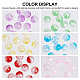 arricraft 60 Pcs Colorful Crackle Beads CACR-AR0001-01-4