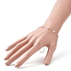 Bracelet chaîne à maillons en perles de verre BJEW-JB09238-3