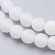 Chapelets de perles en agate naturelle craquelée G-G055-6mm-5-3