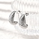 Серьги-гвоздики из нержавеющей стали 304 EJEW-F381-01B-P-1