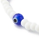 Perles de verre et perles de chalumeau faites à la main bracelets extensibles pour enfant BJEW-JB06475-03-4