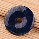 Donut/Pi Disc Natural Lapis Lazuli Pendants G-F270-30-1
