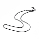 304 collana a catena a serpente tondo in acciaio inossidabile per uomo donna NJEW-K245-016E-1