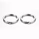 304 Stainless Steel Keychain Clasps KEYC-D049-01-2