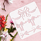 FINGERINSPIRE Bow Painting Stencil 11.8x11.8 inch Hollow Out 3 Style Big Bow Craft Stencil Wall Border Decoration Reusable Plastic Bowknot Pattern Stencil Template for Wall Cabinet Tiles Canvas Decor DIY-WH0391-0198-3