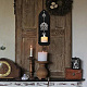 Creatcabin lot de 2 bougeoir mural gothique étagère chakra boho monté sur le thème des appliques en bois chandelier décor sorcière présentoir pour la maison salle à manger salle de bain cuisine couloir 3.9 x 14.2 pouces AJEW-WH0379-005-5