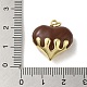 Подвески из латуни с эмалью в стойку KK-S366-05G-02-3