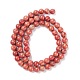 Brins de perles de jaspe en argent naturel G-P451-02B-A-3