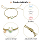 Anattasoul Set di 6 braccialetti con ciondoli a campana in 6 colori BJEW-AN0001-74-3