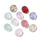 Spray Painted Transparent Glass Beads GLAA-J102-01-1