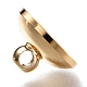 Perle pendenti in ottone con cappuccio KK-H759-30B-G-4