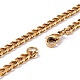 Men's Vacuum Plating 304 Stainless Steel Curb Chain Necklaces NJEW-I248-06A-G-3