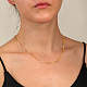 Büroklammerketten-Halsketten aus Edelstahl für Damen KC1989-2