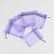 De color púrpura bolsas de organza rectángulo X-OP011Y-4-2