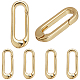 SUNNYCLUE 6Pcs Brass Spring Gate Rings KK-SC0003-85-1