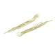 Brass Chains Tassel Earrings EJEW-P236-02G-2