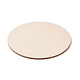 Плоские круглые деревянные кабошоны с месяцем WOOD-XCP0001-44-4
