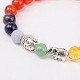 Stretch Buddhist Jewelry Multi-Color Gemstone Chakra Bracelets BJEW-JB01690-05-2