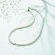 Glass Pearl Round Beaded Necklace for Women NJEW-JN03903-2