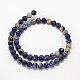 Frosted Round Natural Orange Sodalite Beads Strands G-N0166-63-6mm-3