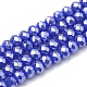 Chapelets de perles en verre électroplaqué EGLA-Q115-6x4mm-M-2