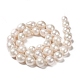 Hebras de perlas keshi de perlas barrocas naturales PEAR-Q004-39-2