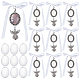 SUPERFINDINGS 10Pcs Wedding Bouquet Photo Charms Alloy rial Angel Photo Charm 95mm Oval Frame Bridal Charm Angel Wing Charms for Engagement Bridal Party Decor AJEW-FH0002-55-1