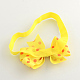 Polka dot tissu bandeaux de bébé accessoires pour cheveux bowknot élastiques X-OHAR-Q002-20G-2